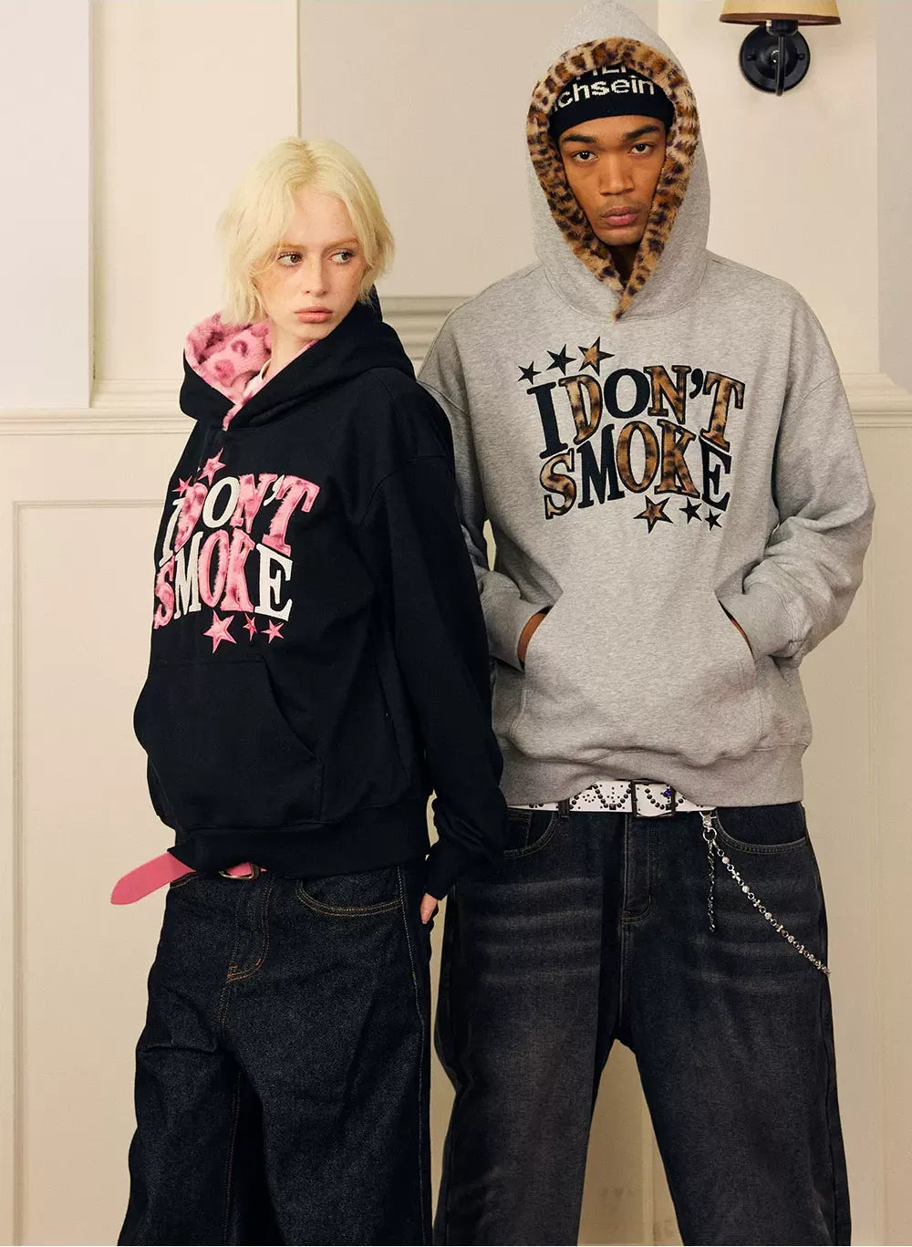 Fleece Faux-Fur Appliqué Hoodie