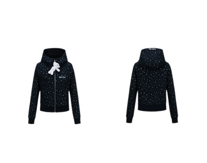 Starry Slim-Fit Hooded Sweatshirt