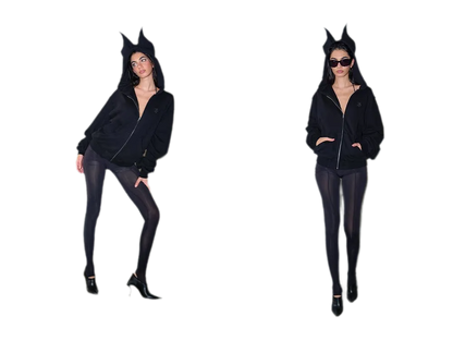 Devil Ear Zip Hoodie