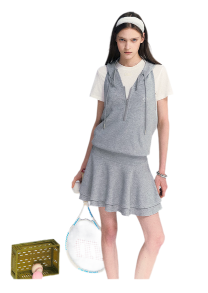 Hooded Romper Dress