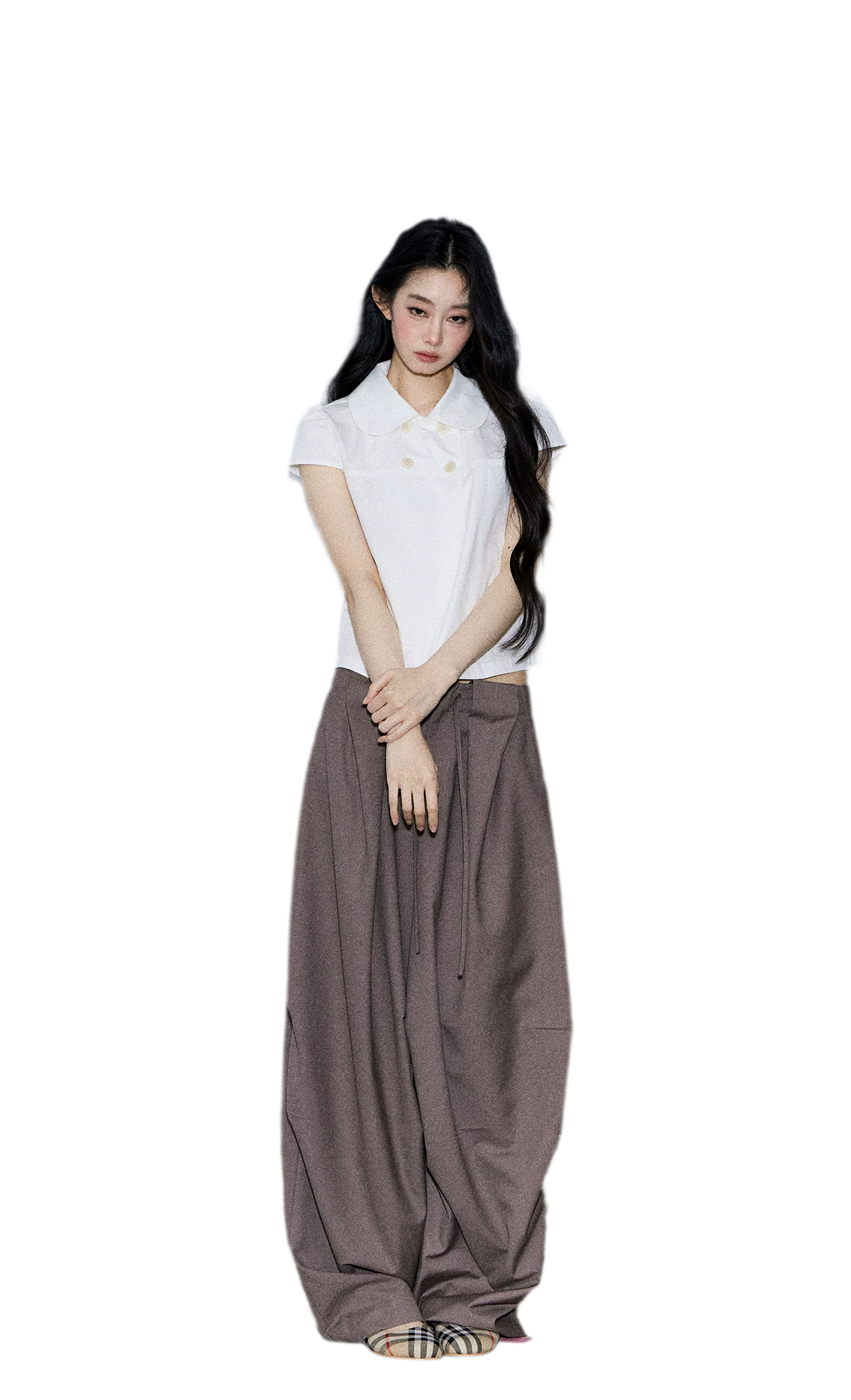 Pleated Wide Leg Pants