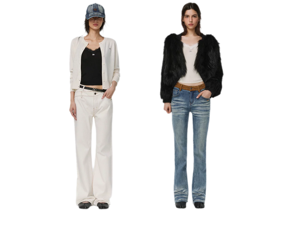 Feinstrick-Camisole aus Wolle mit Spitzenbesatz 100% Wolle