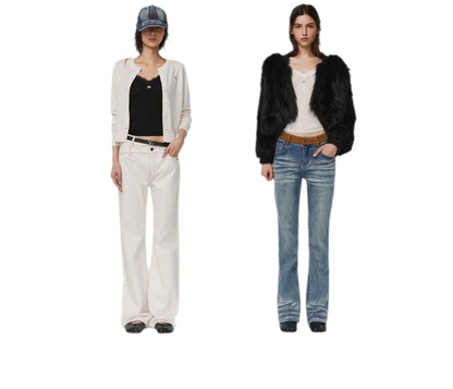 Feinstrick-Camisole aus Wolle mit Spitzenbesatz 100% Wolle