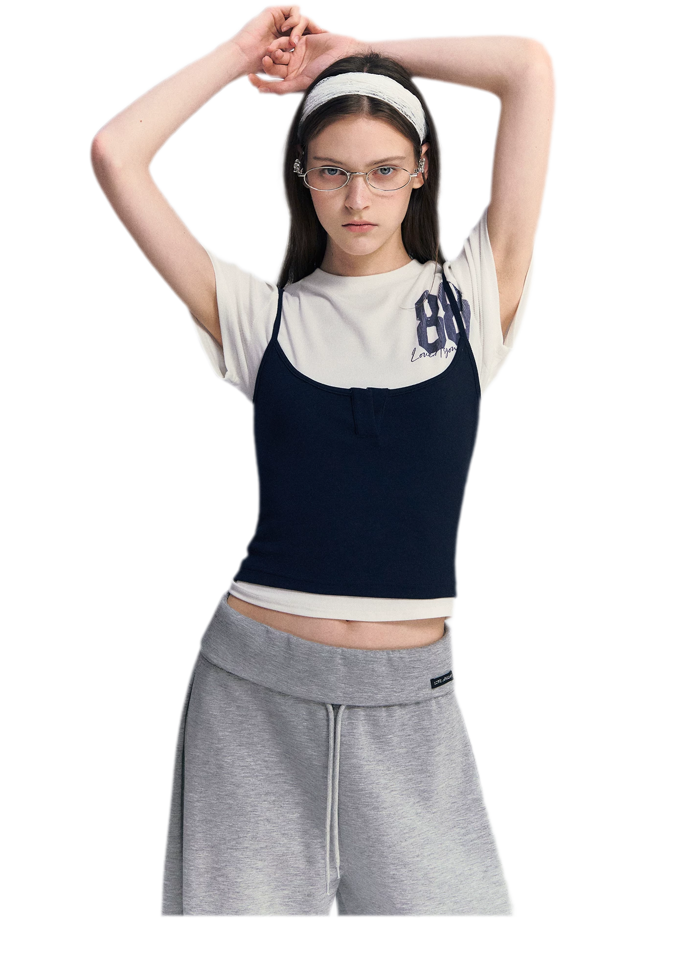 Vintage Layered Raglan Tee