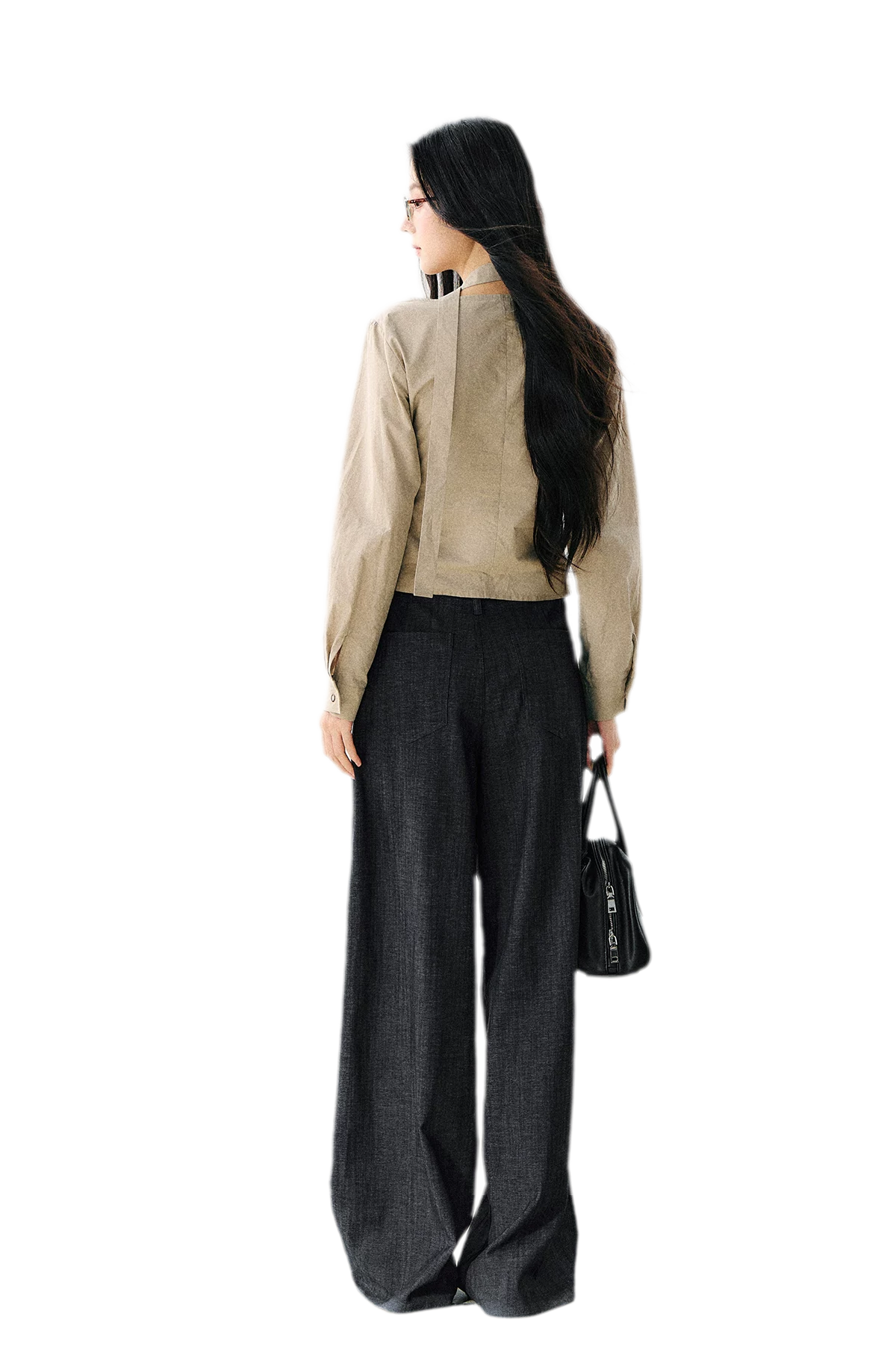Halter Scarf Shirt Blouse