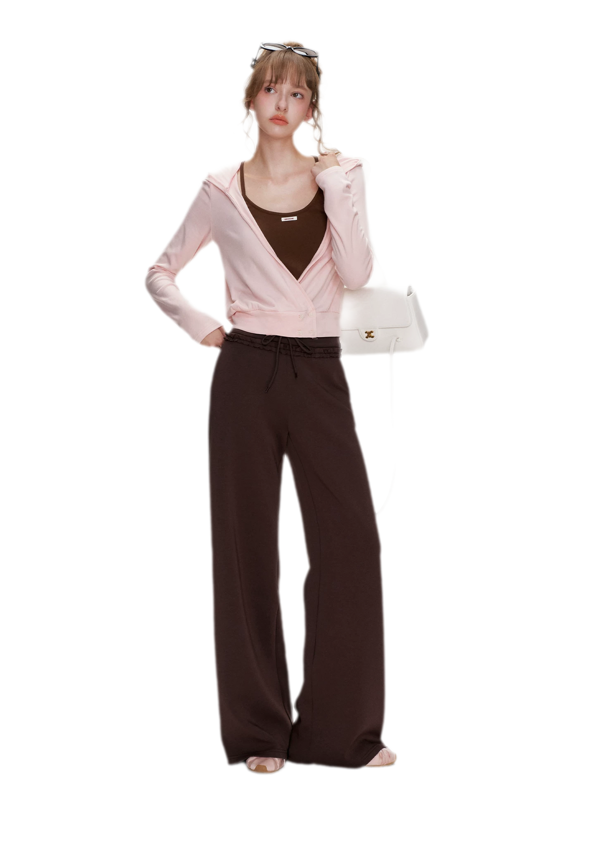Soft Cotton Wide-Leg Trousers