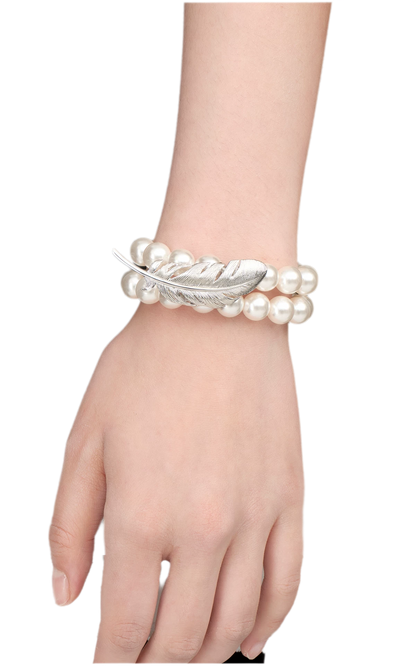 Feather Double Layer Bracelet