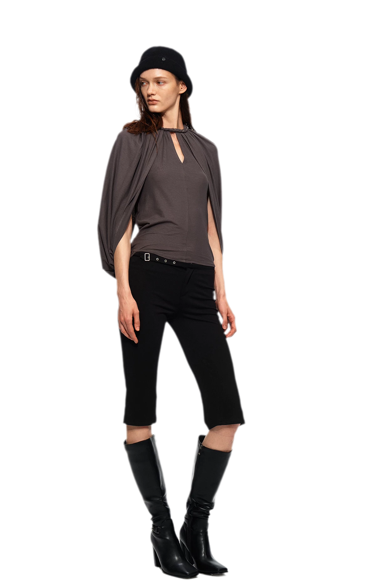 Cotton Cape Sleeve Top