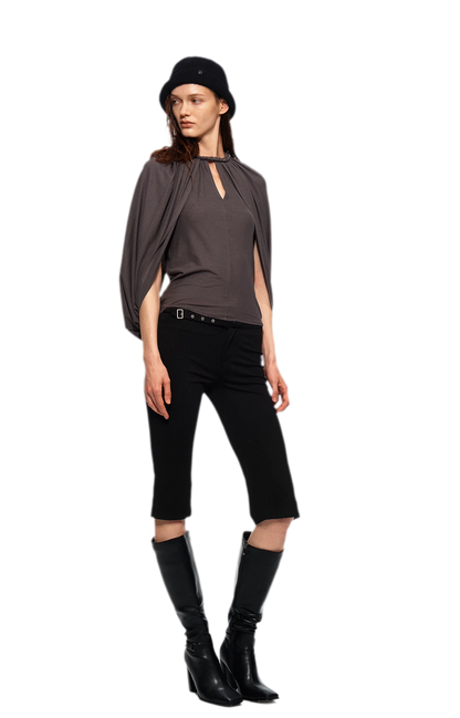 Cotton Cape Sleeve Top
