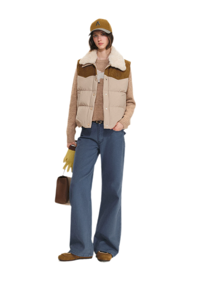 מכנסי ג׳ינס בגזרה ישרה בגימור שטוף