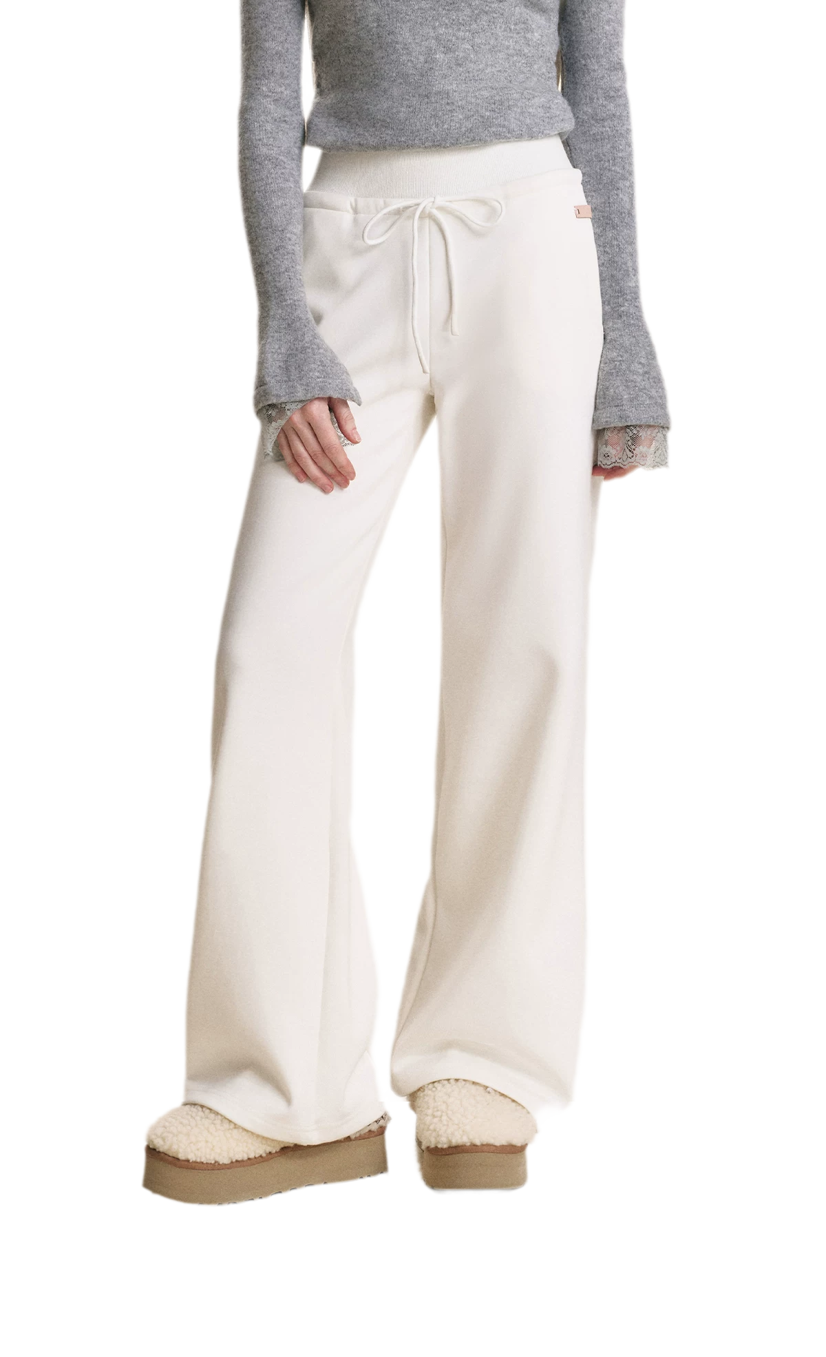 Drawstring High Waist Pants
