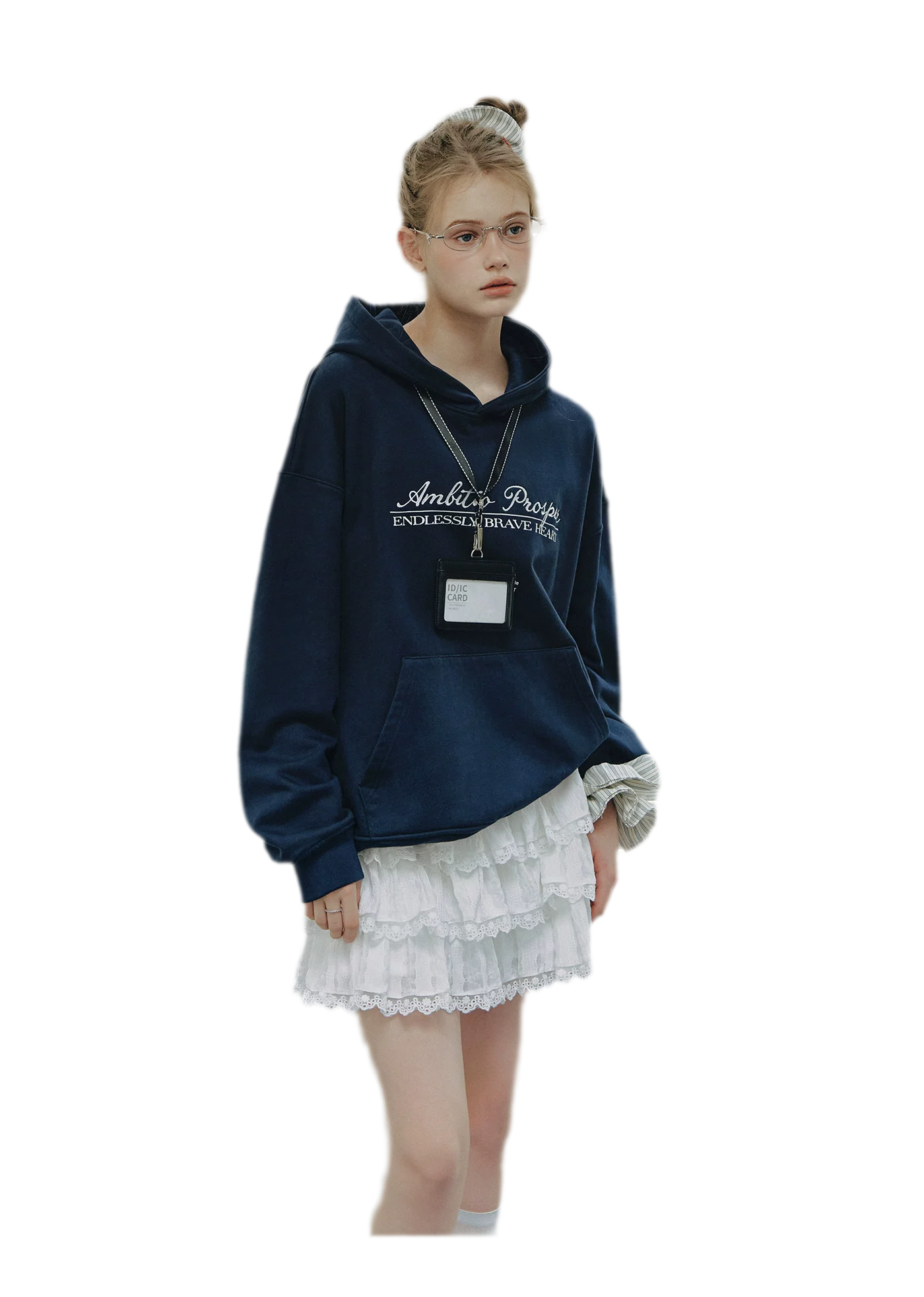 Embroidered Cotton Hooded Sweatshirt