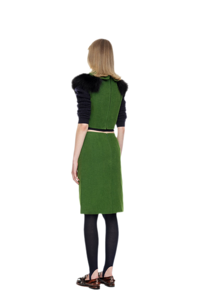 Bowknot Structured A-Line Skirt