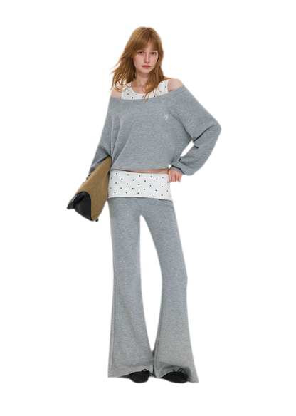 Polka Dot Asymmetrical Layered Set
