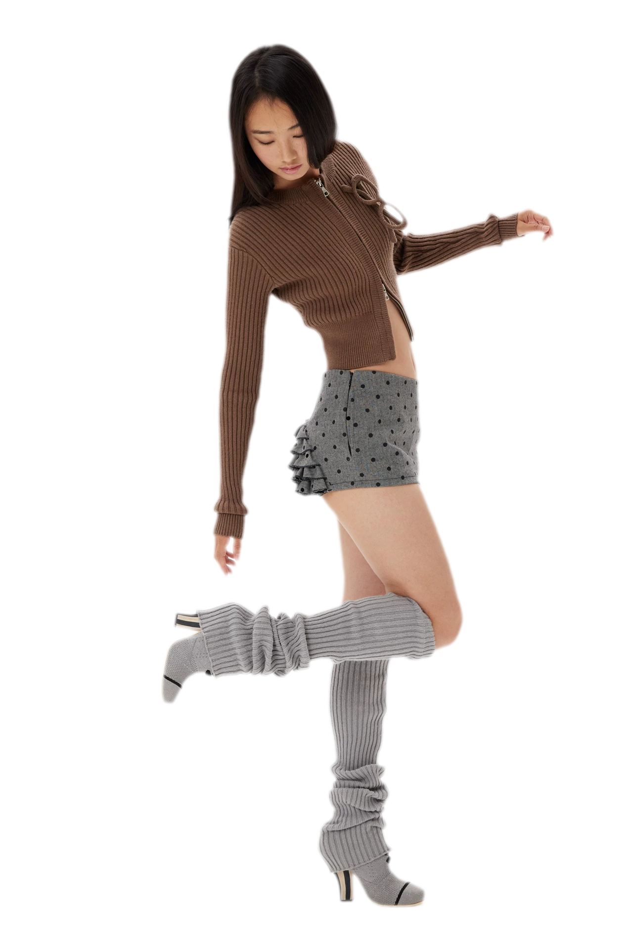 Ruffled Low-Rise Mini Skort
