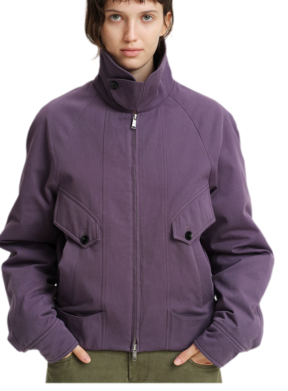 Veste utilitaire courte en coton