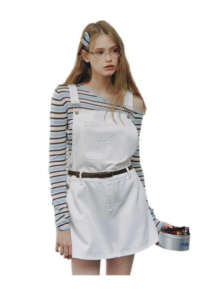 Contrast Stripe Cropped Knit Top