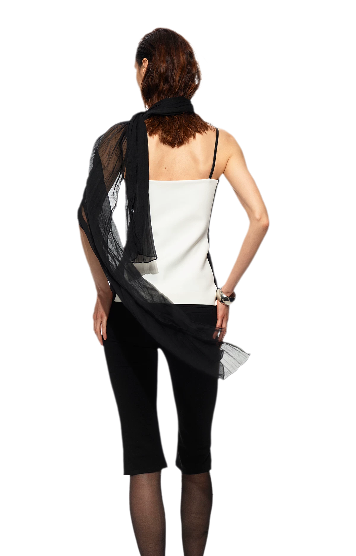 Black White Bustier Cami