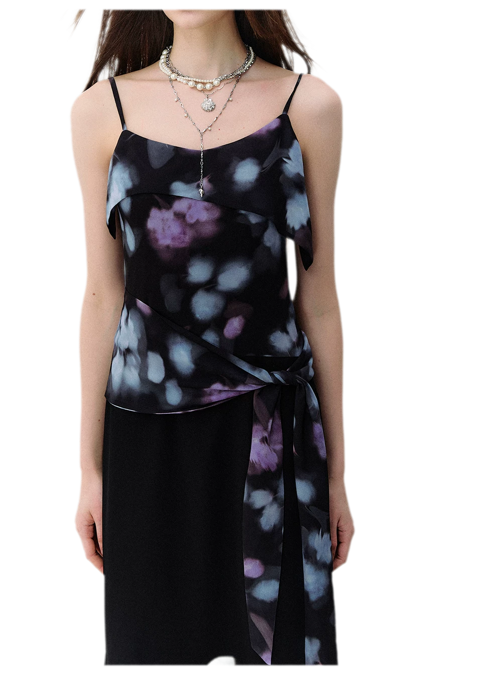 Irregular Tie-Dye Print Dress