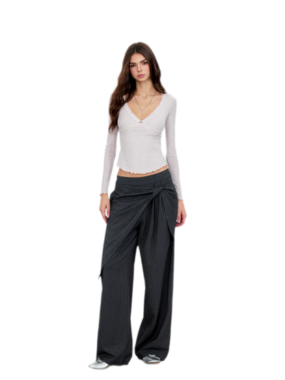 Acetate Velvet Lace Top