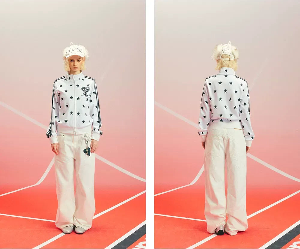Star Print Slim Jacket