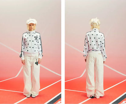 Star Print Slim Jacket