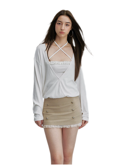 Cross Strap Bandeau Top