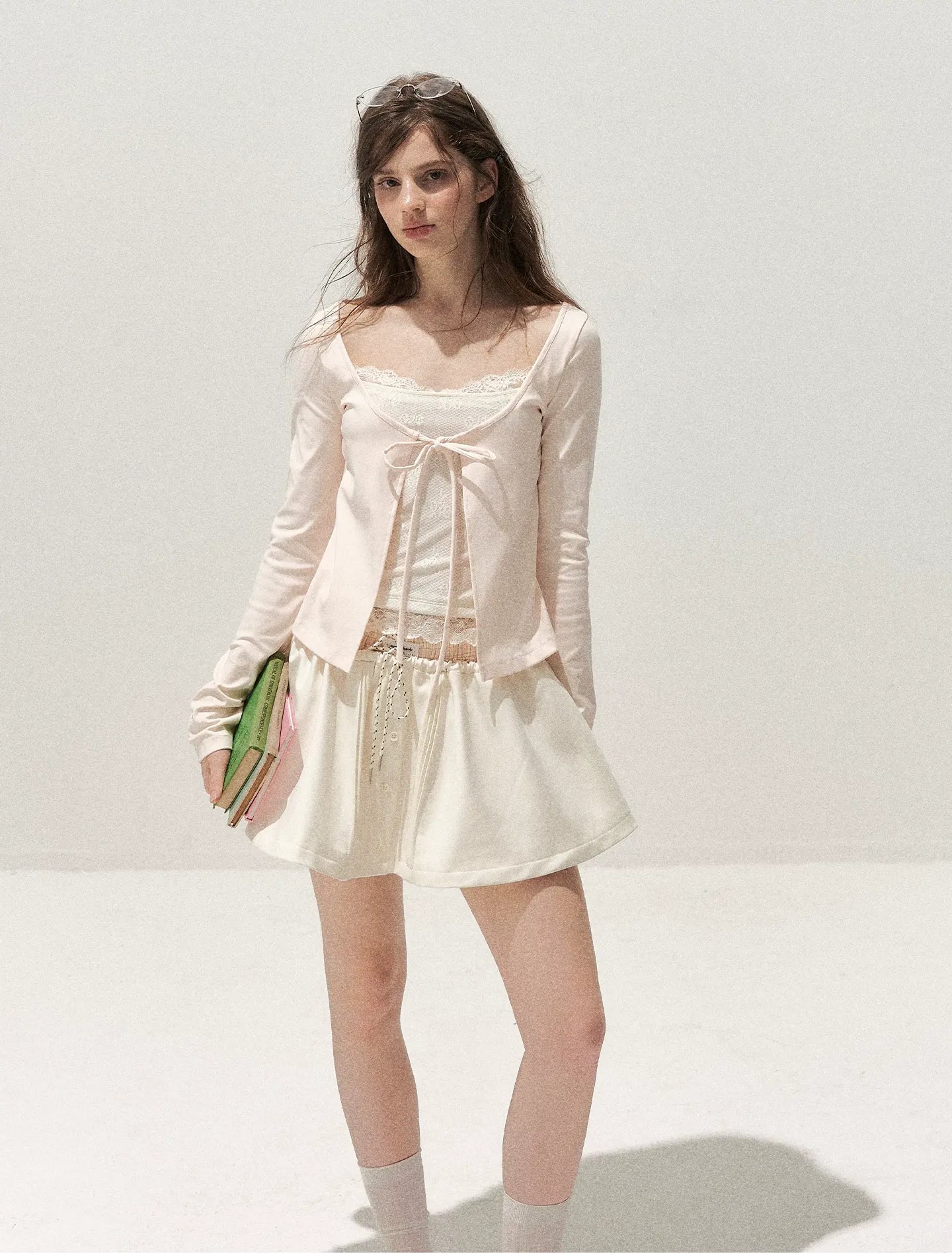 Lace Layered Long-Sleeve T-Shirt