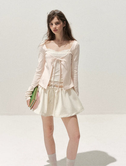 Lace Layered Long-Sleeve T-Shirt