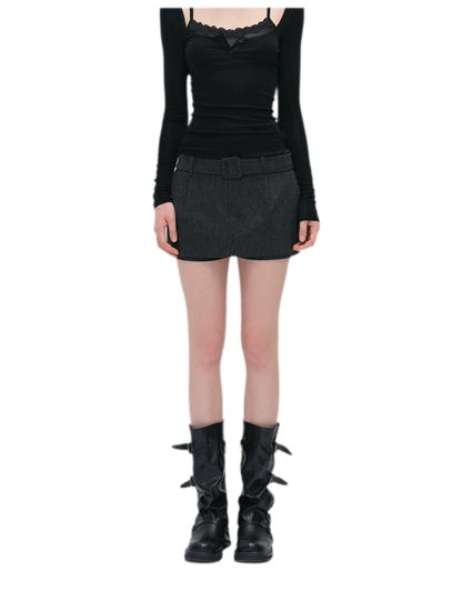 Retro Pattern A-Line Skort