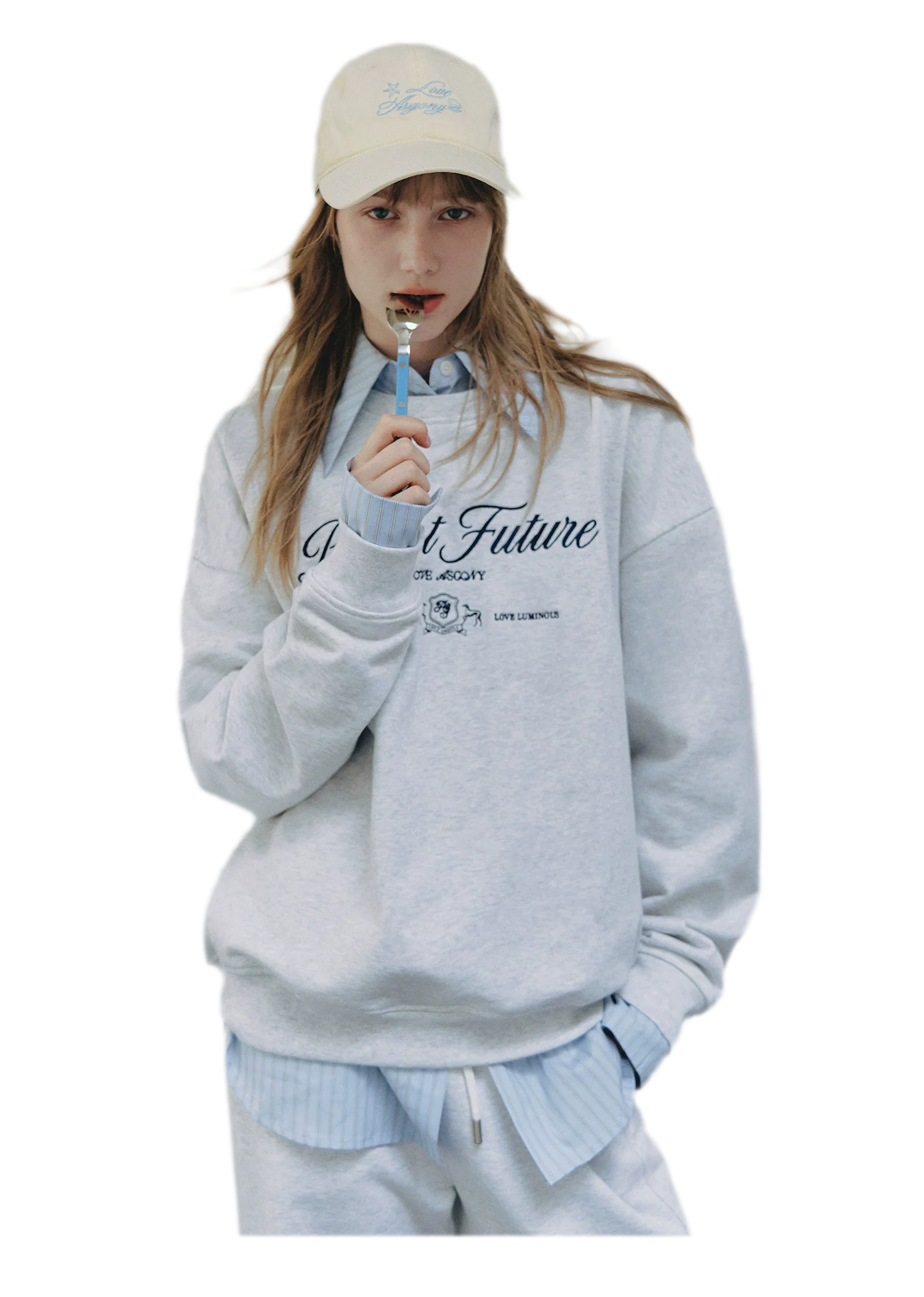 Embroidered Graphic Crewneck Sweatshirt