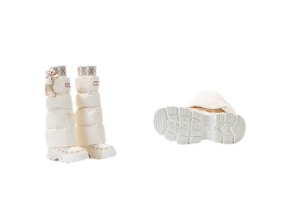 Bốt tuyết phồng buộc dây