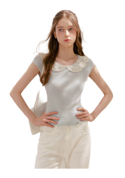 Lace Collar Tee