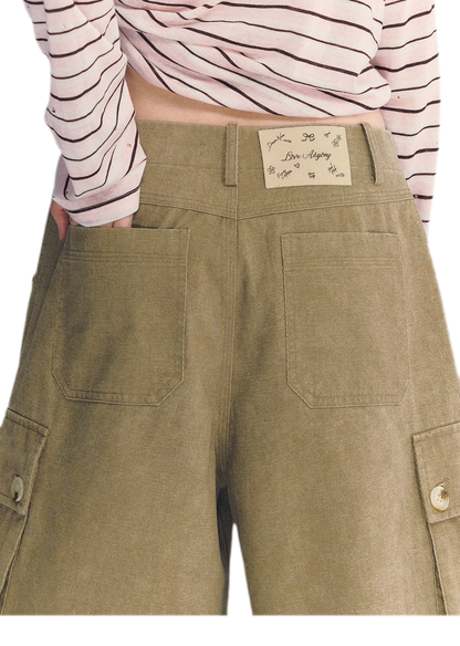 Washed Cargo Shorts