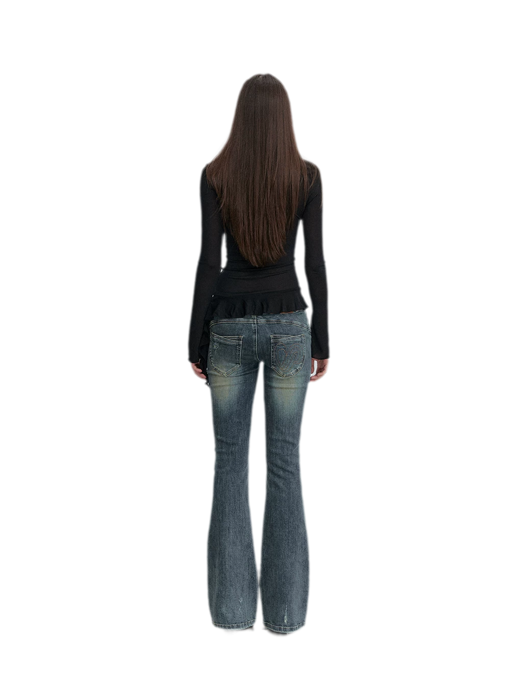 Twist Peplum Long Sleeve Top