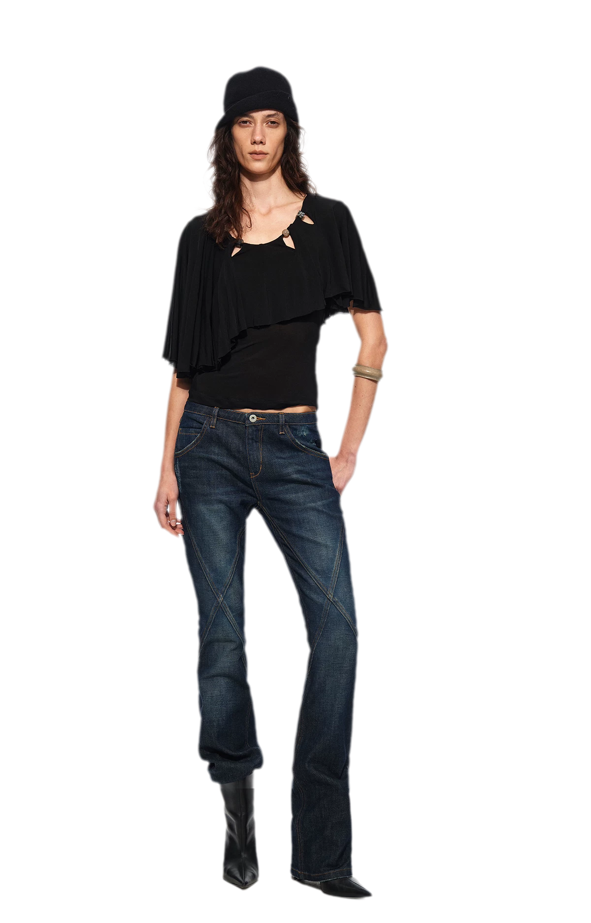 Cape Beaded Layered Tee