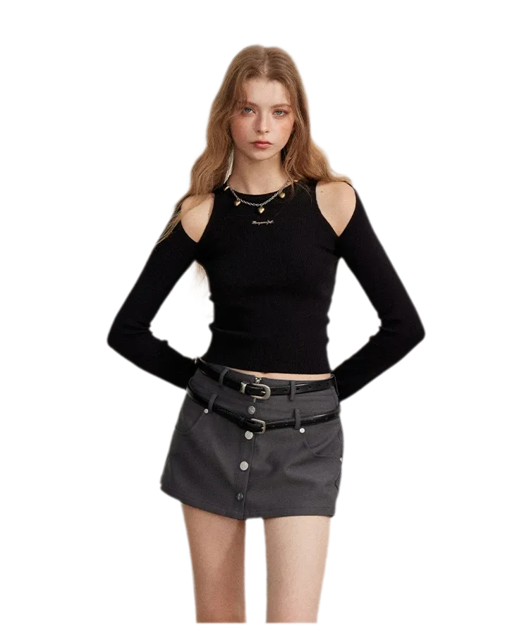 Double-Waist Convertible A-Line Skort