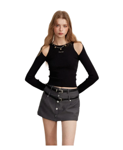 Double-Waist Convertible A-Line Skort