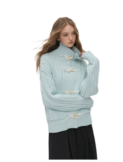 Cable Knit Cropped Cardigan