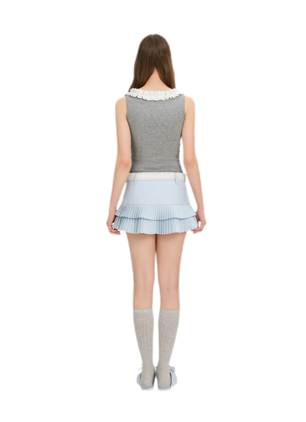 Ruffle Collar Knit Camisole