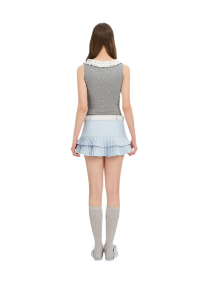Ruffle Collar Knit Camisole
