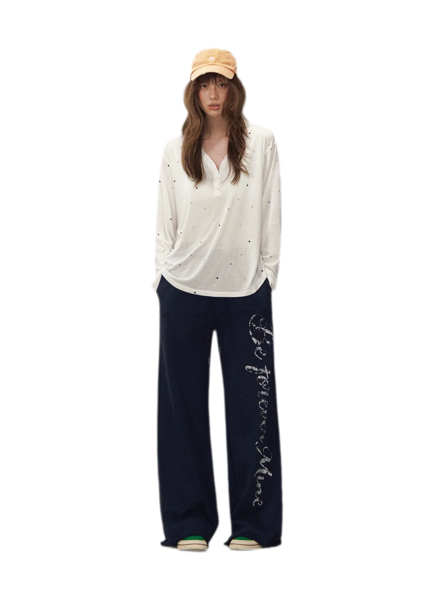 Wide-Leg Graphic Pants