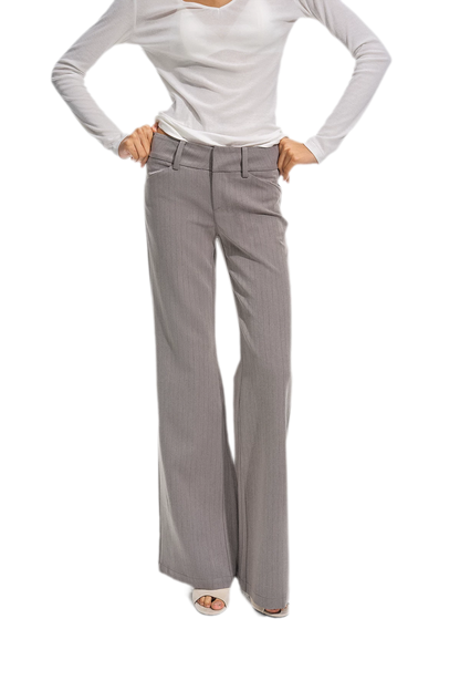 Uitlopende broek met accordeonplooien