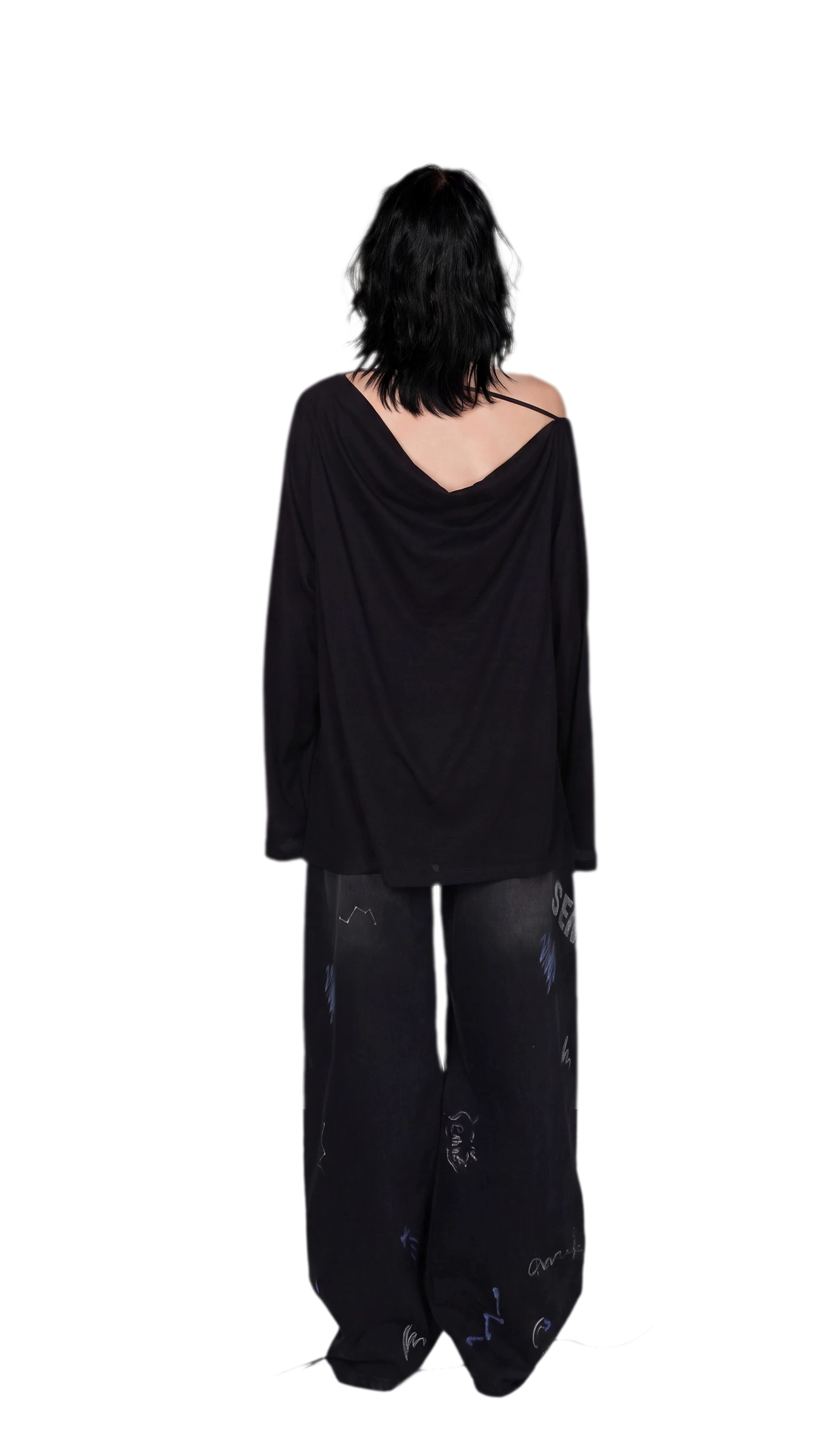 Draped Off-Shoulder Tee
