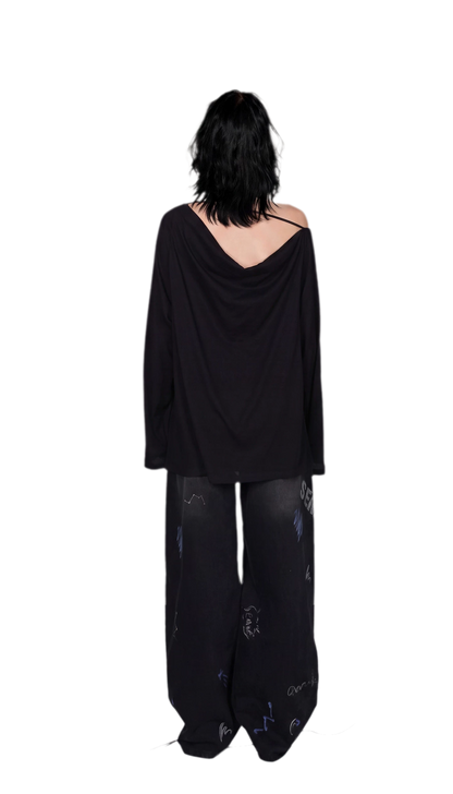 Draped Off-Shoulder Tee