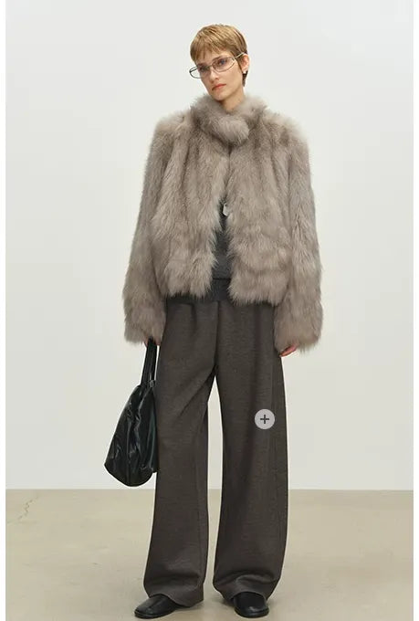 Hand-Dyed Fox Fur Jacket