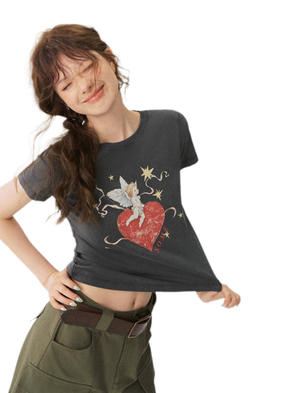 Cupid Heart Graphic Tee