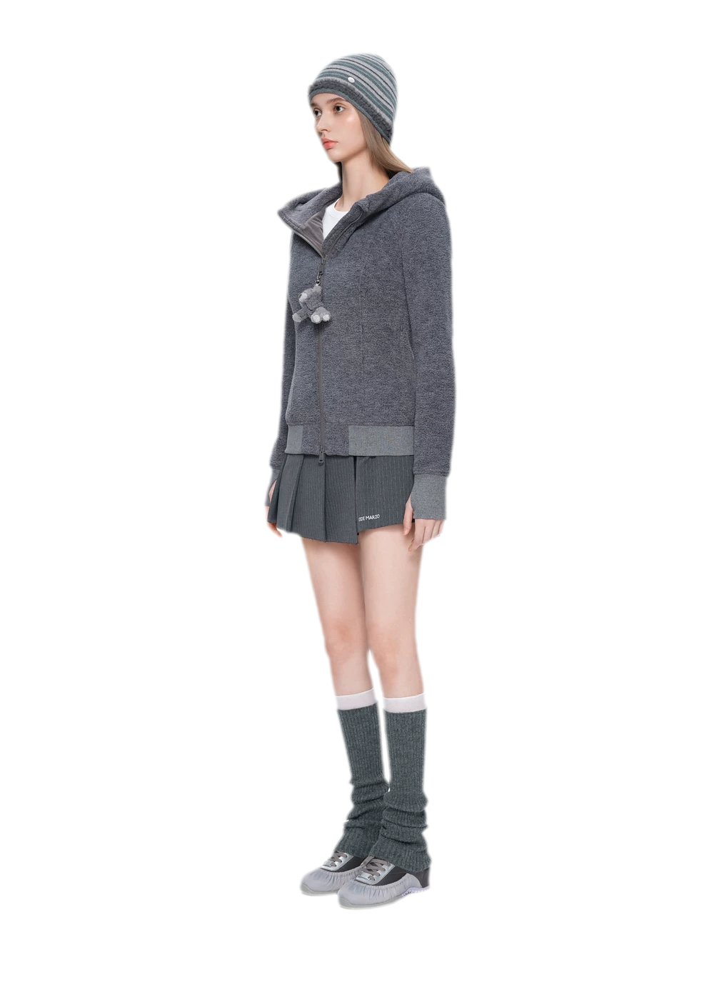Soft Fleece Slim-Fit Hooded Jacket