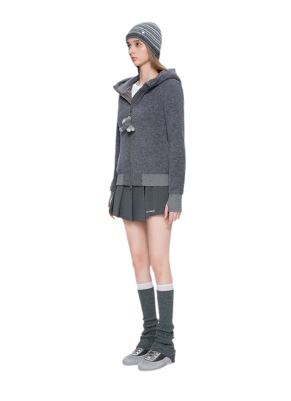 Soft Fleece Slim-Fit Hooded Jacket