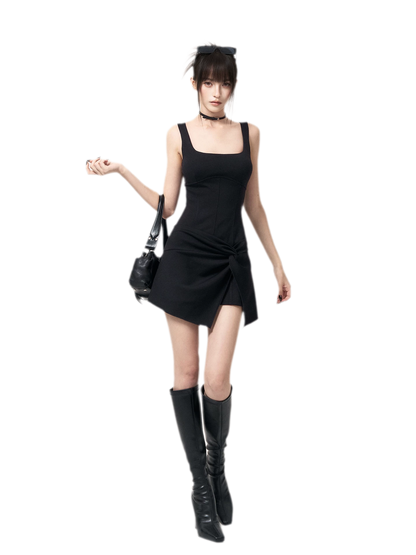 Knotted Knit Midi Dress